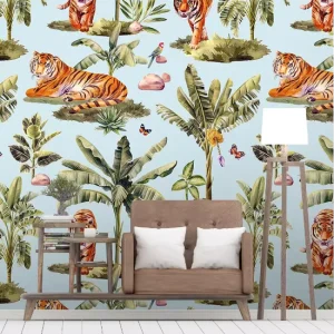Wall Mural Floral Animal Forest Design High Quality Self Adhesive Peel and Stick Hom Decoration Wallpaper Wall Decor