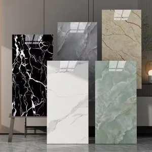 Wall Roll PVC Marble Sheet Waterproof Modern Peel Stick Bathroom Self-Adhesive DIY Wall Tiles Wallpaper Bedroom Kitchen