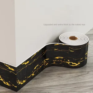 Wall Skirting Line Wallpaper Sticker Waist Skirting Wall Border Self Adhesive Wall Trim Sticker Roll Decorative Molding