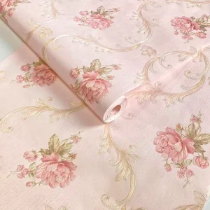 Wall Sticker 3D Home Decoration Wallpaper for Living Room Bedroom Beauty Shop Hotel Sofa Background Flower Pattern Wallpaper