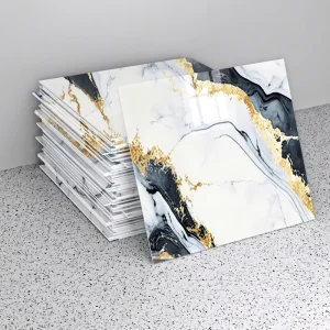 Wall Sticker Marble Waterproof and Moisture proof Wall Paper Self adhesive Rental for Apartment Renovation Supplies Decorative