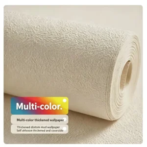 Wallcovering Fade Resistant Anti Self Adhesive Wallpaper Waterproof Stain Proof Eco Friendly for Closed Balcony Wall