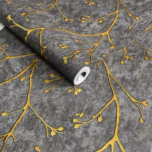 Wallpaper 3D Home Decoration Modern Tree Branch Texture Bedroom Restaurant Wallpaper Interior Wall Decoration
