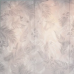 Wallpaper Custom Elegant Fern Leaf Wall Mural Waterproof Peel and Stick Wall Paper for Home Bedroom Spa Cozy Space Easy to Clean