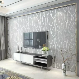 Wallpaper Modern 3D Non Woven Wallpaper Living Room TV Background Wall Wallpaper