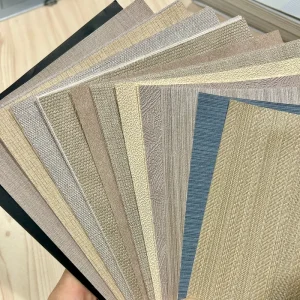 Wallpaper Modern Fireproof Waterproof Osnaburg Backed Wall Fabric for Hotel Interior Decoration