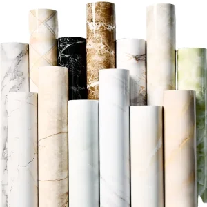 Wallpaper PVC Self Adhesive Vinyl Wallpaper Marble Pattern Waterproof 3D Wall Paper for Home Decoration Household Commercial