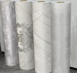 Wallpaper Rolls PVC Metallic Textured Wall Paper for Apartment Household Home Interior Decoration Wallpaper Factory Papiers
