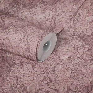 Wallpaper Rolls Vintage Pink Red Purple Non-Woven Vinyl 10,05 X 0,53 m Living Room Hotel
