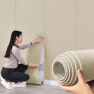 Wallpaper Self Adhesive Roll Foam 3D Wallpaper Living Room Decoration Non Woven Removable Wallpaper