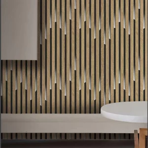 Wallpaper Waterproof Wood Wallpaper Panels Self-Adhesive Wood Grain PVC Wallpaper for Dining Room