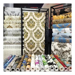 Wallpaper for Home Decoration 3D Flower PVC Wallpaper Rolls