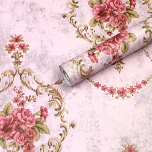 Wallpapers Floral Pattern Wallpaper Peel and Stick Wall Sticker For Apartment Hotel Decoration
