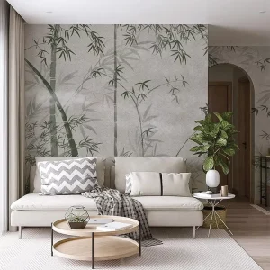 Wallpapers Wall Coating Bamboo 3D Self Adhesive Wall Paper Mural Spa Decor