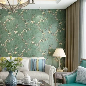 Warm Girl 3D Stereoscopic Floral Wallpaper Self Adhesive Wall Stickers for Bedroom Kitchen for Wall Decoration Background Wall