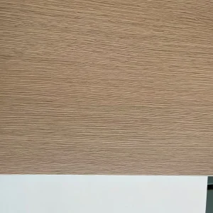 Warm Wood Decorative Vertical Wood PVC Panel Grain ENF Moisture Proof Wall Panel Suits Scandi Modern Styles