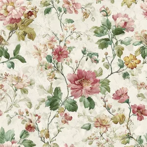 Watercolor Floral Wallpaper Peel and Stick Floor Tiles Waterproof Wall Paper 3D Home Peel and Stick Wallpaper Mural