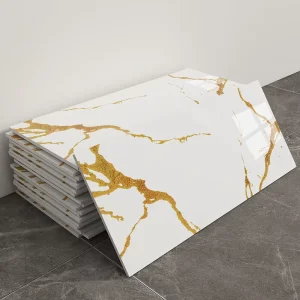 Waterproof Adhesive Marble Sticker PVC Vinyl Decor Plate Oil Proof Kitchen Household Living Room Bedroom Apartment School