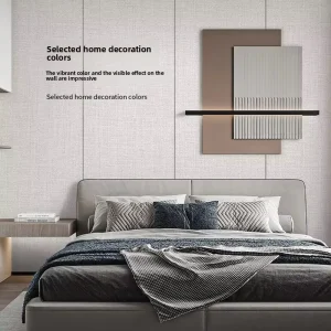Waterproof Aluminum Foil Back Self Adhesive Wallpaper Wall Sticker for Office Bedroom Living Room Background Wall Renovation