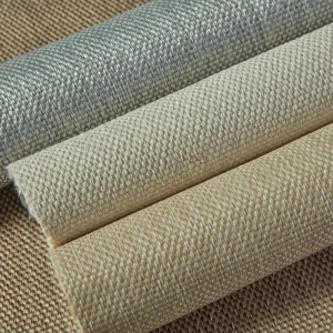 Waterproof Beige Peel and Stick Self Adhesive Wallpaper for Bedroom Fabric Linen Wall Paper Vinyl Wall Covering Eco Friendly