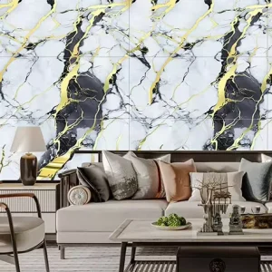 Waterproof DIY Easy Installed Self Adhesive XPE Wall Panel Marble Sheet Wall Paper for Wall Home and Apartment
