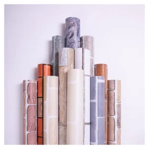 Waterproof Embossed 122cm/60cm Peel And Stick Vinyl Wallpaper Nature Stone Home Wallpaper Washable For Indoor Decor