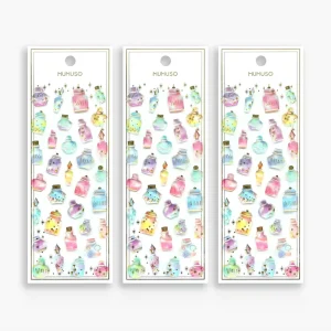 Waterproof Epoxy Embossed Glitter Stickers DIY Decorative Stickers for Kids Parent Child Interactive Party Favors Reward Sticker