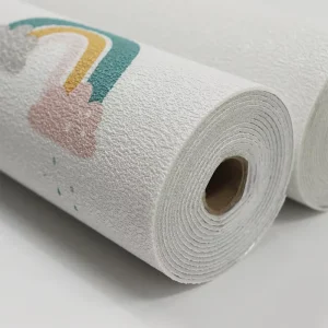 Waterproof Fireproof PVC Cartoon Kids Room Foam Wallpaper Wall Paper Rolls