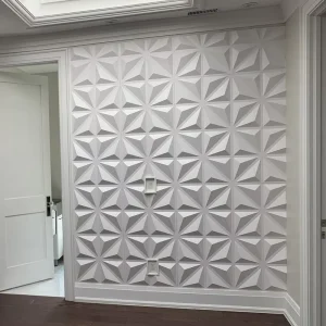 Waterproof Fireproof PVC Modern Wall Cladding Decorative 3D Panel for Household Use