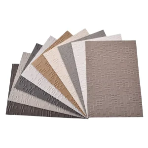 Waterproof Fireproof Vinyl PVC Wallpaper Woven Texture Easy Clean Wall Covering Modern Bedroom Entertainment Decor