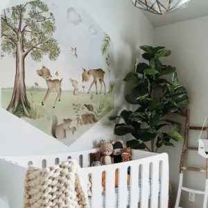 Waterproof Forest Animal PVC Decal for Kids Wall Decor Living Room