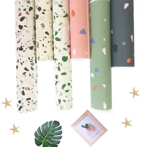 Waterproof Home Decoration Vinyl Flooring Wall Paper Rolls Self Adhesive Wallpapers