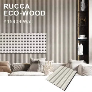 Waterproof Indoor Wood Plastic Composite PVC Wall Panel 159*9mm Fluted Cladding Board Factory Decorative WPC Interior Coating