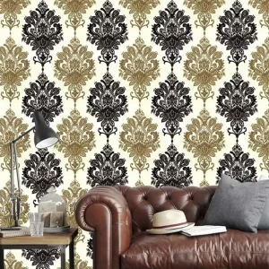 Waterproof Luxury Floral Designs Peel and Stick Contact Wallpaper Self Adhesive Wall Paper Sticker for Interior Wall Decoration