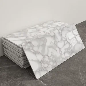 Waterproof Marble Wall Sticker 30*60cm Roll Self Adhesive PVC Stone Wall Sticker for Kitchen Countertop Cabinet