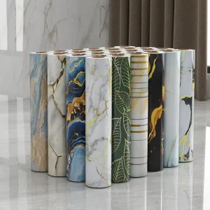 Waterproof Marble Wall Sticker Roll Self Adhesive 3D Foam Wall Panels for Bathroom Vanity Wall Decor