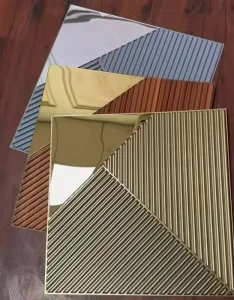 Waterproof Mirror Sticker Wall Panel PVC 3D Wall Panels