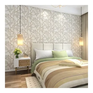 Waterproof Moisture-Proof Mould-Proof 220g/sqm Thickness 10m Vinyl Back Mural Wallpaper Free Sample for Hotel Household