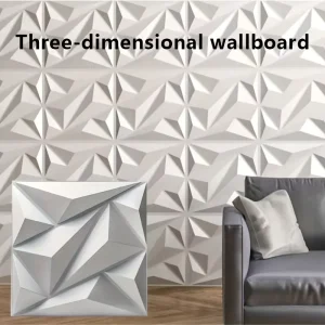 Waterproof Moisture-Proof PVC 3D Wall Panel for Modern Living Room Household Interior Design