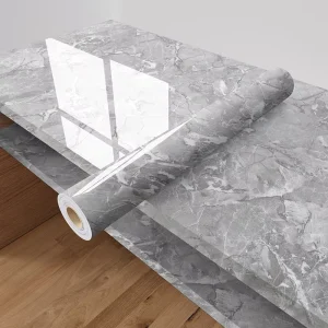 Waterproof Oil Proof Marble Wallpaper Self Adhesive Vinyl Film for Kitchen and Furniture Use