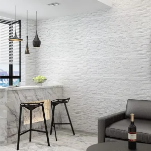 Waterproof Oil proof Luxury Contact Paper Wall Stickers Pe Foam Self Adhesive Bathroom Kitchen 3d Wallpaper Home Decoration