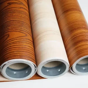 Waterproof PVC Laminate Wood Grain PVC Film for Furniture Cover