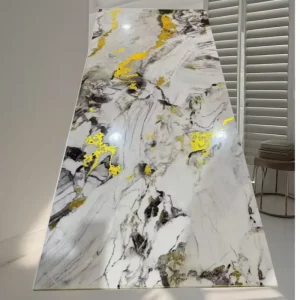 Waterproof PVC Marble UV Sheets Wallpaper Sticker Oil Proof Boards Home Interior Decoration Foam Wall Sticker