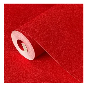 Waterproof PVC Solid Color Wallpaper Modern European Style Moisture-Proof Hotel Use Wall Decoration Without Glue