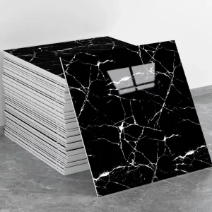 Waterproof PVC Wall Stickers Mosaics Wall Panel Bathroom Indoor Wall Decoration Brushed Self Adhesive Wallpaper