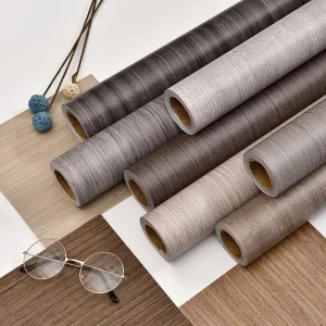 Waterproof Self Adhesive PVC Wallpaper Furniture Cabinets Vinyl Decorative Film Wood Grain Stickers DIY Decor Protective Film