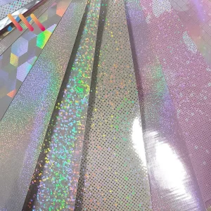 Waterproof Shining Rainbow Effect Self Adhesive PVC Wallpaper Film for Furniture Home Decoration