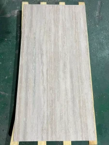 Waterproof Soft Stone Wallpaper 1-3mm Flexible Travertino Stone Phomi Flexible Ceramics Exterior Stone MCM Soft Tiles Travertine