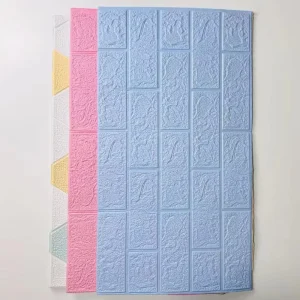 Waterproof Soundproof 3D PE Foam Wallpaper with Easy Peel & Stick Installation for Bedroom Bathroom Exterior Walls