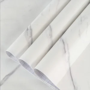 Waterproof Textured Wrinkle Resistant Anti Slip PVC Furniture Sticker Self Adhesive Contact Paper Marble Wrap Countertop